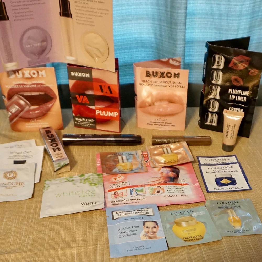Buxom , Ulta, L'Occitane mixed lot of  20 items